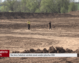 Na řece Salašce vzniká nová vodní plocha Olší