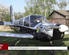Piloti pomohli kyjovské nemocnici