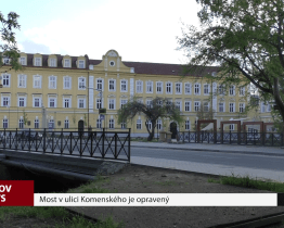 Most v ulici Komenského je opravený