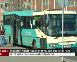 Od 25. května platí v kraji standardní jízdní řád