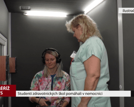 Studenti zdravotnických škol pomáhali v nemocnici