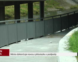 Město dokončuje novou cyklostezku s podjezdy