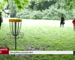 Discgolfisty potrápil déšť