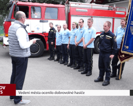 Vedení města ocenilo dobrovolné hasiče