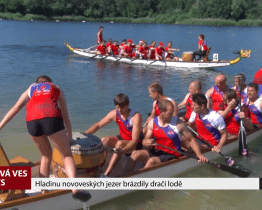 Hladinu novoveských jezer brázdily dračí lodě