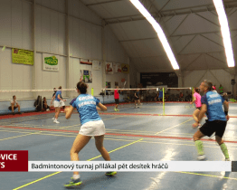 Badmintonový turnaj přilákal pět desítek hráčů
