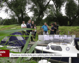 Chystá se stavba lávky pro cyklisty přes řeku Moravu