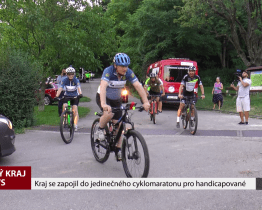 Kraj se zapojil do jedinečného cyklomaratonu pro handicapované