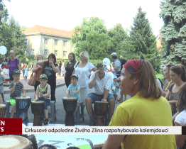 Cirkusové odpoledne Živého Zlína rozpohybovalo kolemjdoucí