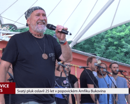 Svatý pluk oslavil 25 let v popovickém Amfiku Bukovina