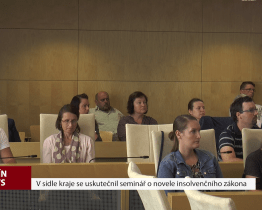 V sídle kraje se uskutečnil seminář o novele insolvenčního zákona