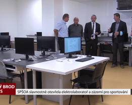 SPŠOA slavnostně otevřela elektrolaboratoř a zázemí pro sportování