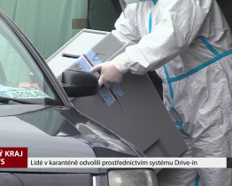 Lidé v karanténě odvolili prostřednictvím systému Drive-in