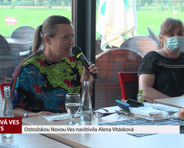 Ostrožskou Novou Ves navštívila Alena Vitásková