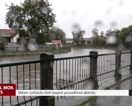 Město vyhlásilo třetí stupeň povodňové aktivity