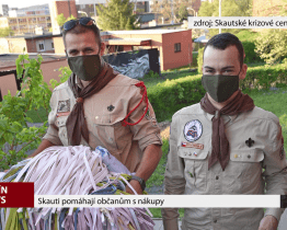 Skauti pomáhají občanům s nákupy