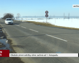 Období zimní údržby silnic začíná 1. listopadu