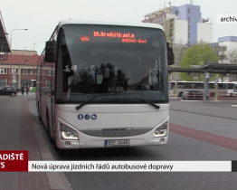 Nová úprava jízdních řádů autobusové dopravy