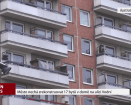 Město nechá zrekonstruovat 17 bytů v domě na ulici Vodní