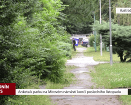 Anketa k parku na Mírovém náměstí končí posledního listopadu