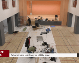 Rekonstrukce sokolovny se blíží ke konci