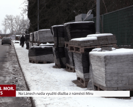 Na Lánech našla využití dlažba z náměstí Míru