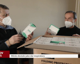 Město dostalo jako dar respirátory