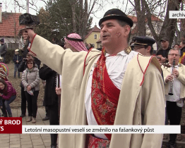 Letošní masopustní veselí se změnilo na fašankový půst