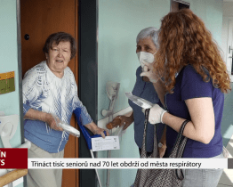 Třináct tisíc seniorů nad 70 let obdrží od města respirátory