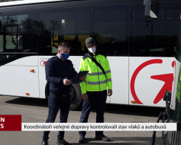 Koordinátoři veřejné dopravy kontrolovali stav vlaků a autobusů
