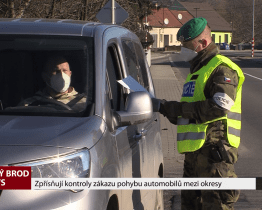 Zpřísňují kontroly zákazu pohybu automobilů mezi okresy