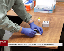 Povinné testování se nevyhnulo ani zaměstnancům úřadu