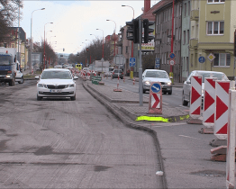 Začala oprava hlavní křižovatky v Uherském Hradišti