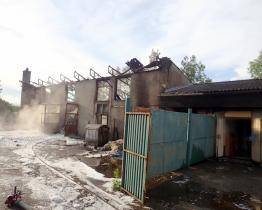 U rozsáhlého požáru v Napajedlích zasahovalo šest hasičských jednotek