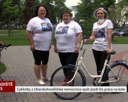 Cyklistky z Uherskohradišťské nemocnice opět jezdí Do práce na kole