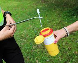 Akce Jehla. Strážníci městské policie kontrolovali dětská hřiště