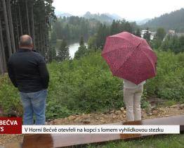V Horní Bečvě otevřeli na kopci s lomem vyhlídkovou stezku