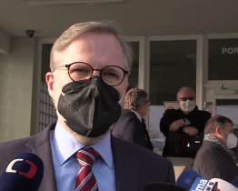 Premiér Petr Fiala navštívil Uherskohradišťskou nemocnici 