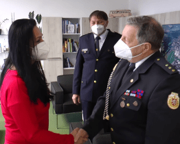 Starostka pogratulovala zasloužilému hasiči