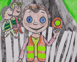 Děti se zapojily do soutěže „Bezpečně na silnicích!“