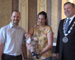 Na radnici přivítali prvního občánka města roku 2022