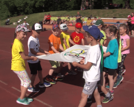 Děti ze školek závodily pod olympijskými kruhy