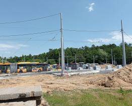 Na Kocandě vzniká nová okružní křižovatka a obratiště trolejbusů