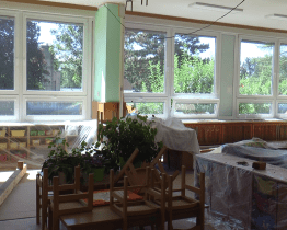 V Hulíně se opravuje mateřská i základní škola 