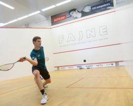 Squashista Panáček z Uherského Hradiště triumfoval jako nejmladší hráč v historii na Ostrava Squash Open