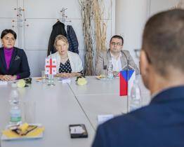 Vedení Zlínského kraje přijalo delegaci zástupců gruzínských měst