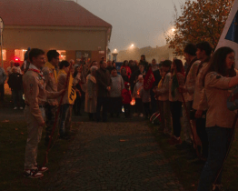 Staré Město připomnělo vznik ČSR lampiony a pietním aktem