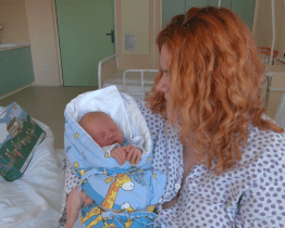 Prvním hodonínským miminkem roku je Marek Růžička 