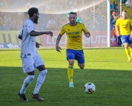 Ševci na úvod baráže zdolali Vyškov 1:0, záchranu přiblížil Dramé 
