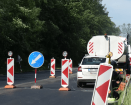 Oprava silnice I/49 u Lípy brzdí provoz